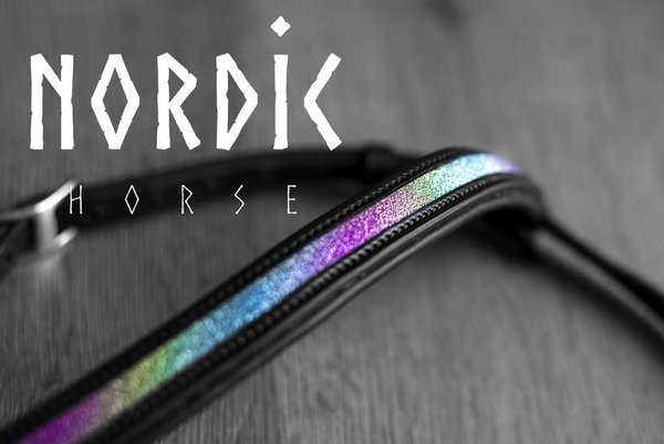 Nordic Horse Kopfstück "Rainbow Glitter"